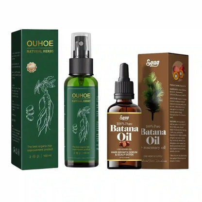 KIT TÓNICO OUHOE + ACEITE DE BATANA (Crecimiento Intensivo)